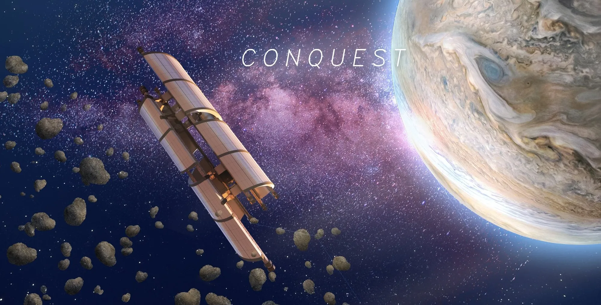 CONQUEST: A Visionary Space Habitat Architecture Concept for Sustainable Asteroid Mining
