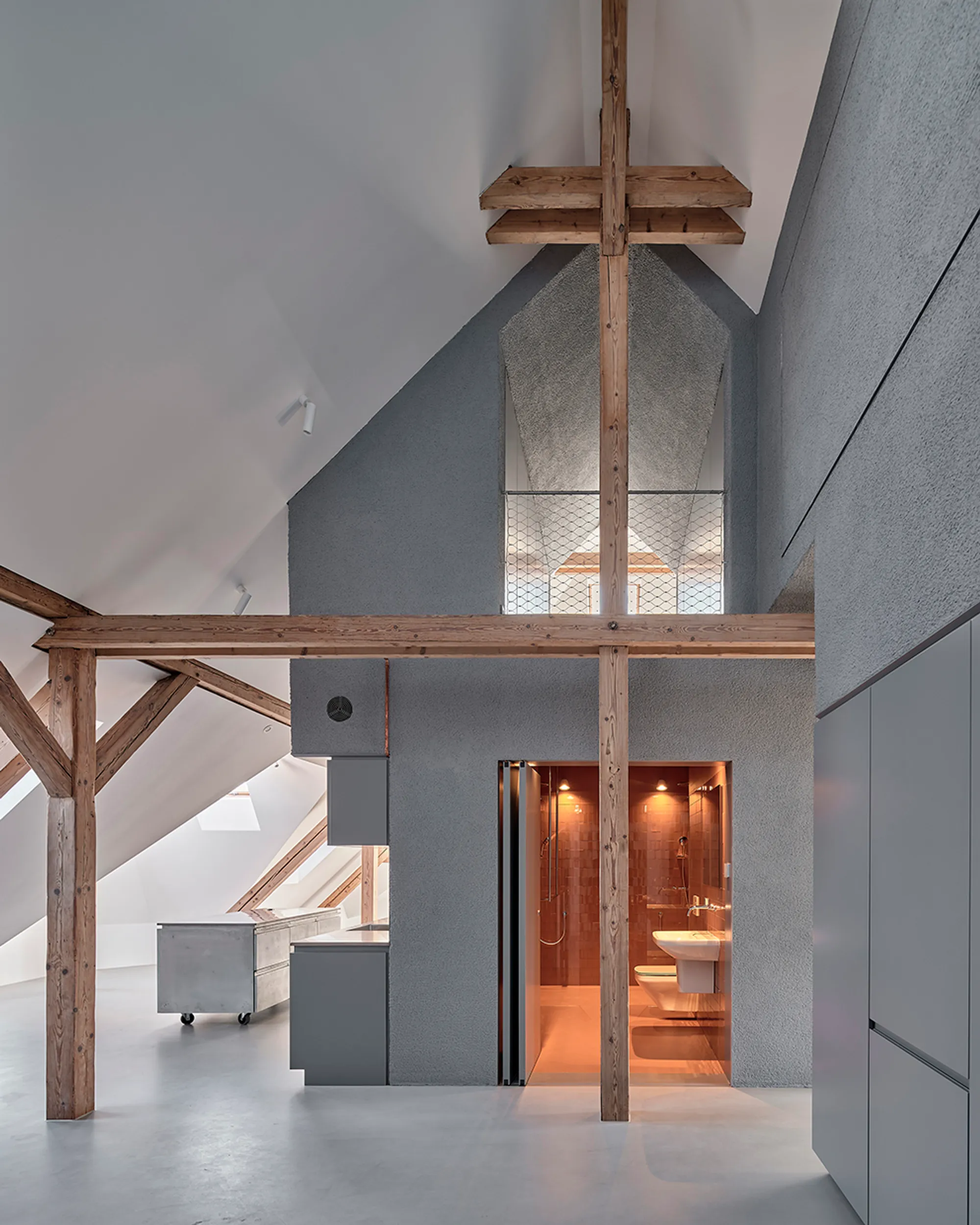 Dyrda Fikus Architekci Threads a New Home Through the Timber Skeleton of a Gliwice Tenement