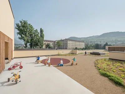 feld72 Designs a Kindergarten in Brixen Where Rooms Flow Like a Village Street