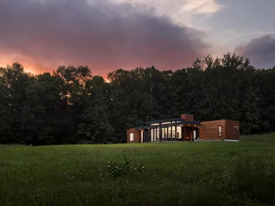 Studio MM Architect Distills Rural Life to 1,290 Square Feet on a Catskills Hilltop