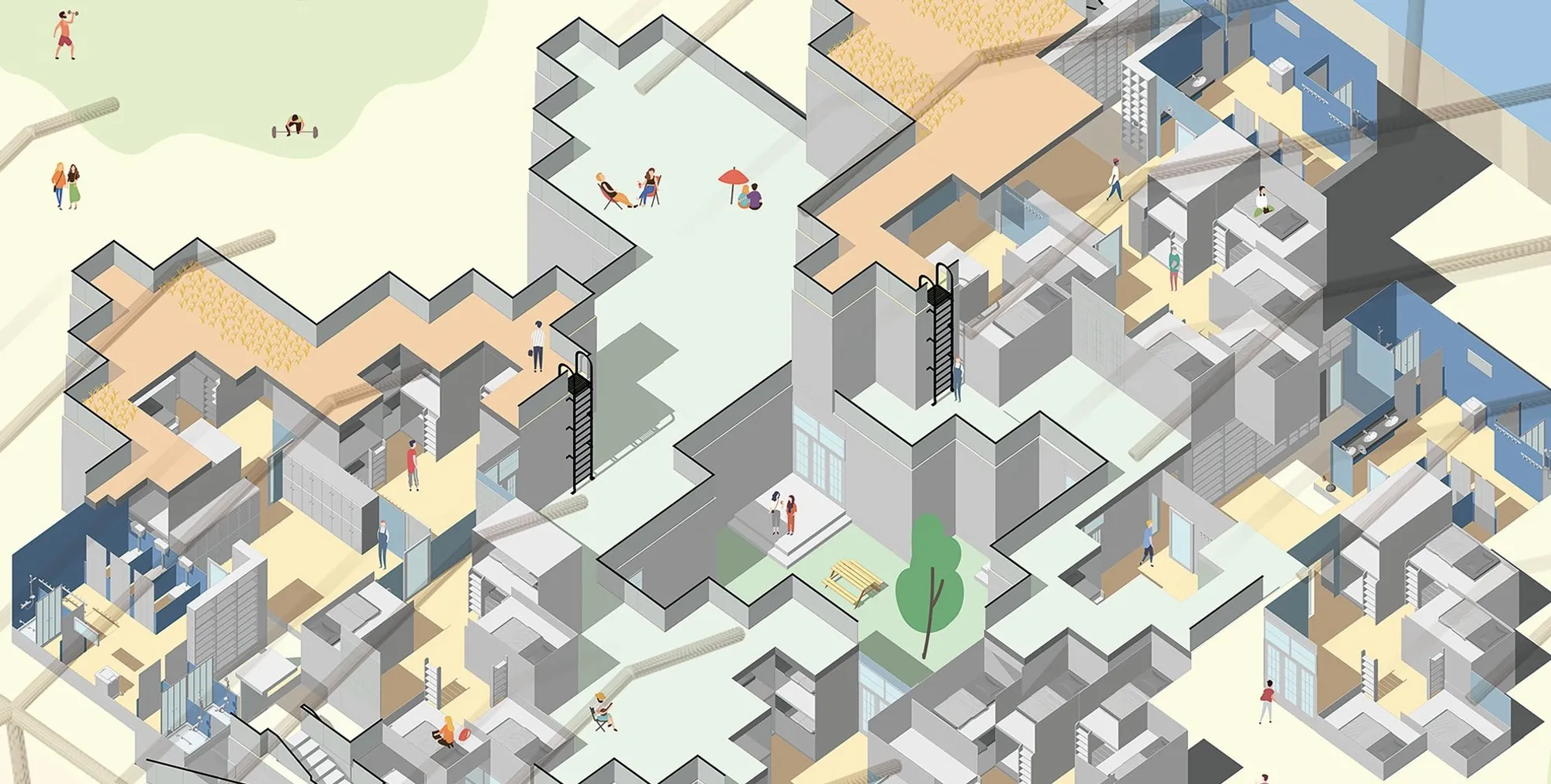 Extended Co-Life: Reimagining Humanitarian Architecture Through Co-Living Systems