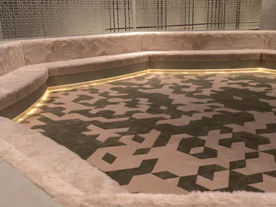 MEAN* Sinks a Geometric Lounge into a Dubai Flagship Store for Send Location
