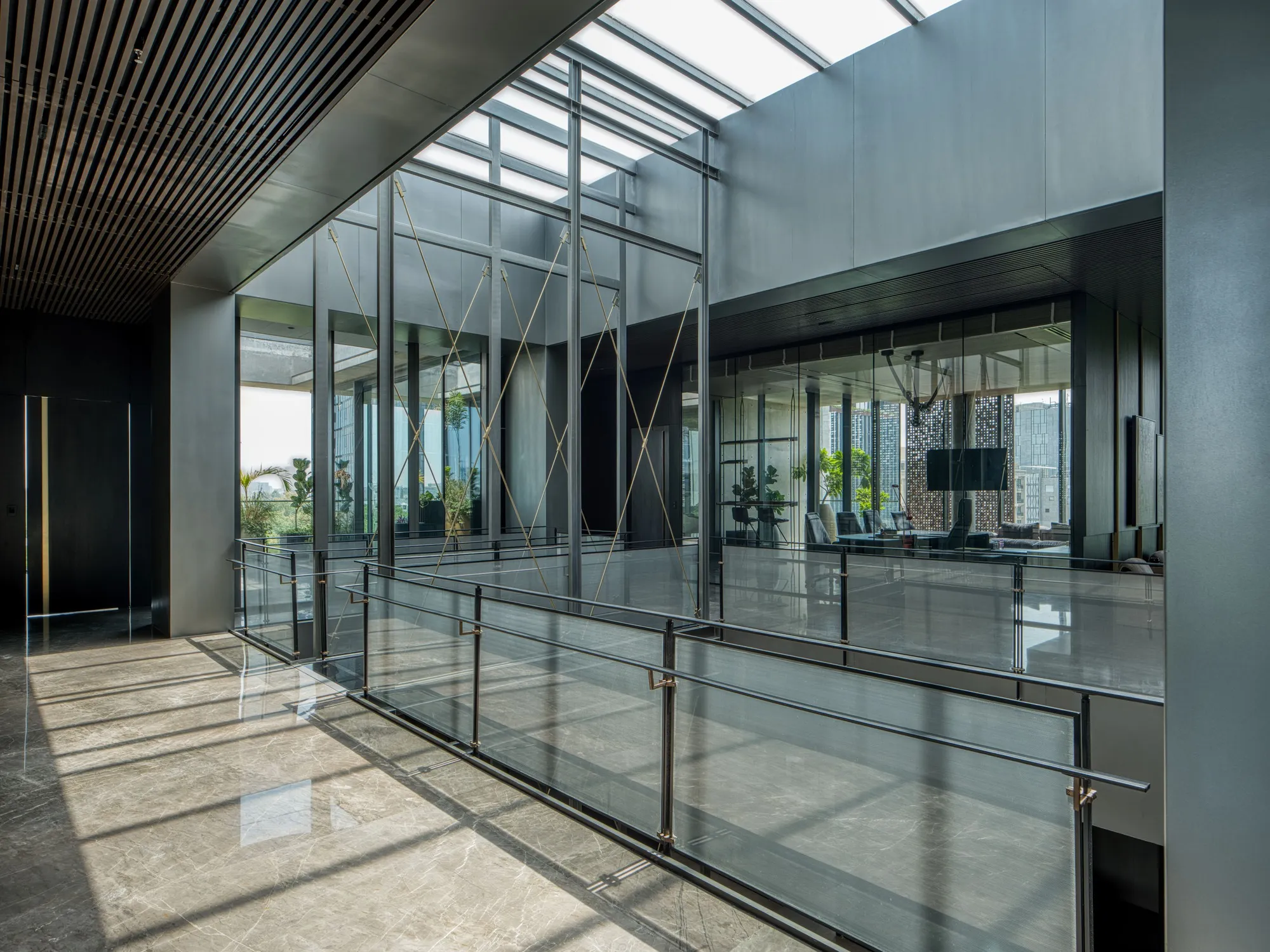 MODO Designs Wraps an Ahmedabad Corporate Tower in Perforated Terracotta and Rope-Braced Glass