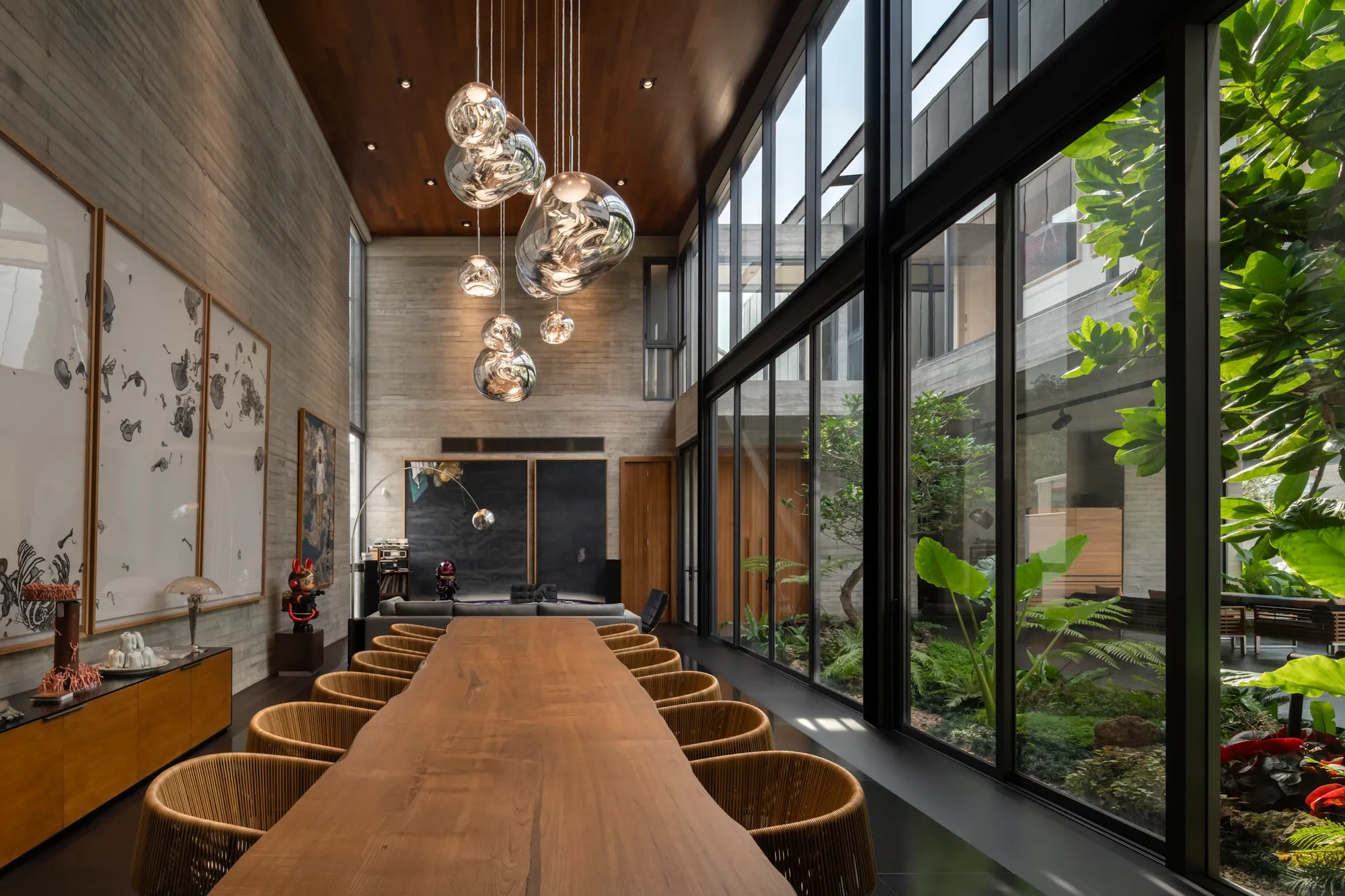 IDIN Architects Splits a Bangkok Home in Two to Let Light, Air, and Art Take Center Stage