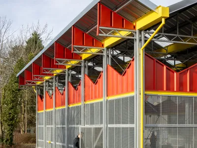 VAK Architecten Builds a Porous Research Hangar for Marine Biology at the University of Antwerp
