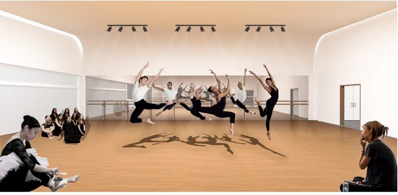 Dance studio designed for movement, expression, and creative exploration within the learning ecosystem.