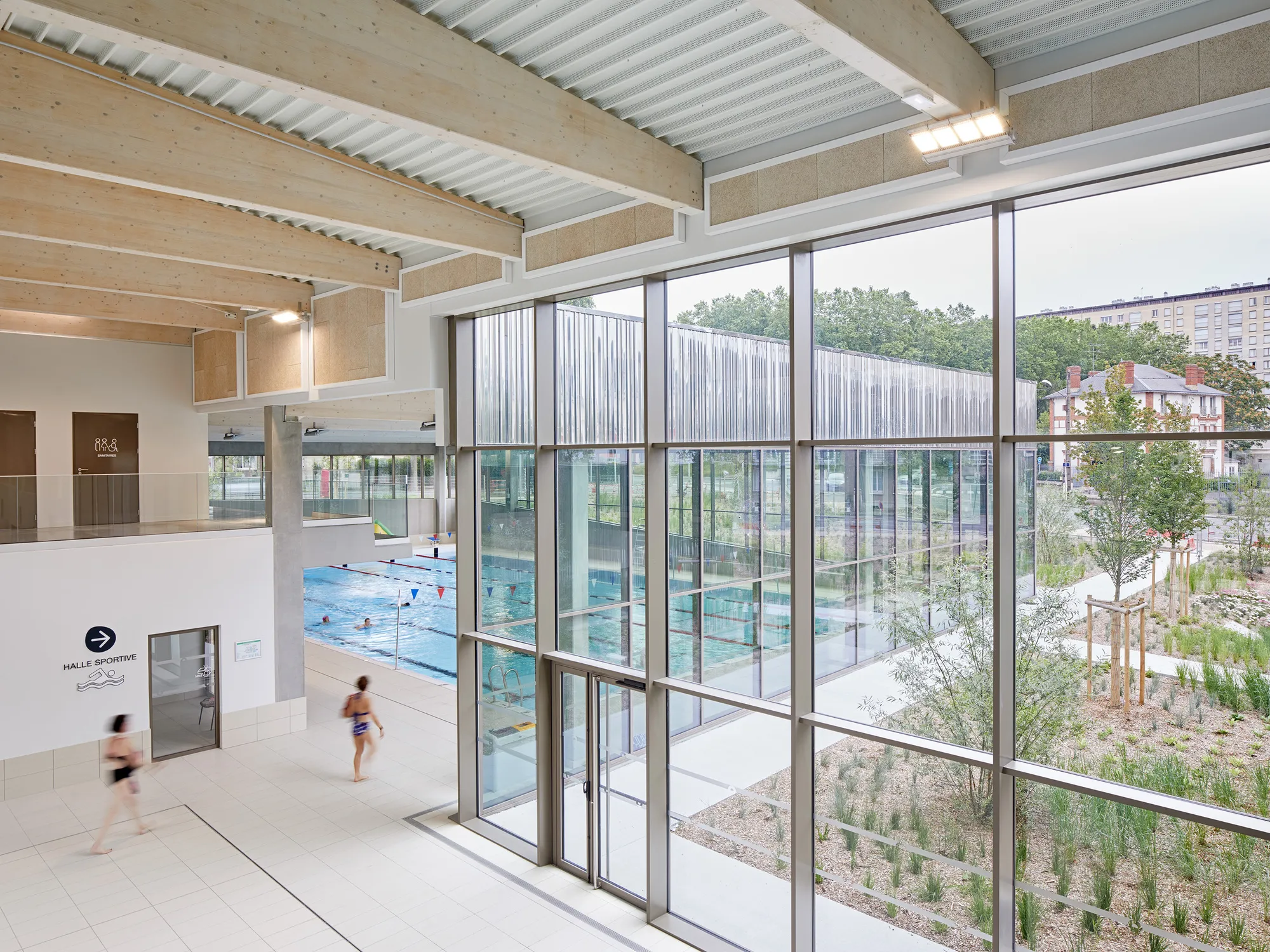 ANMA Converts the Site of a Former Orléans Jail into a Timber-Framed Aquatic Center