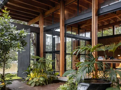 Natura Futura Builds a Riverside Biological Clock in Babahoyo from Exposed Brick and Local Timber