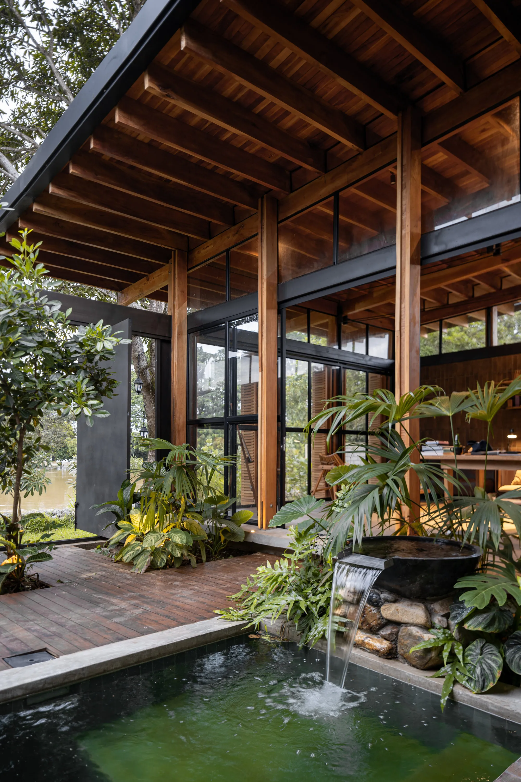 Natura Futura Builds a Riverside Biological Clock in Babahoyo from Exposed Brick and Local Timber