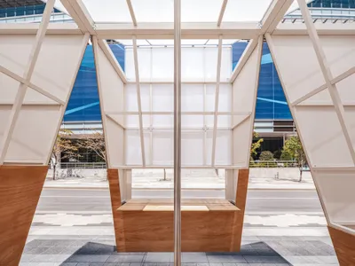 Kookmin University and one-aftr Build a 12 m² Pavilion of Gaps in Seoul