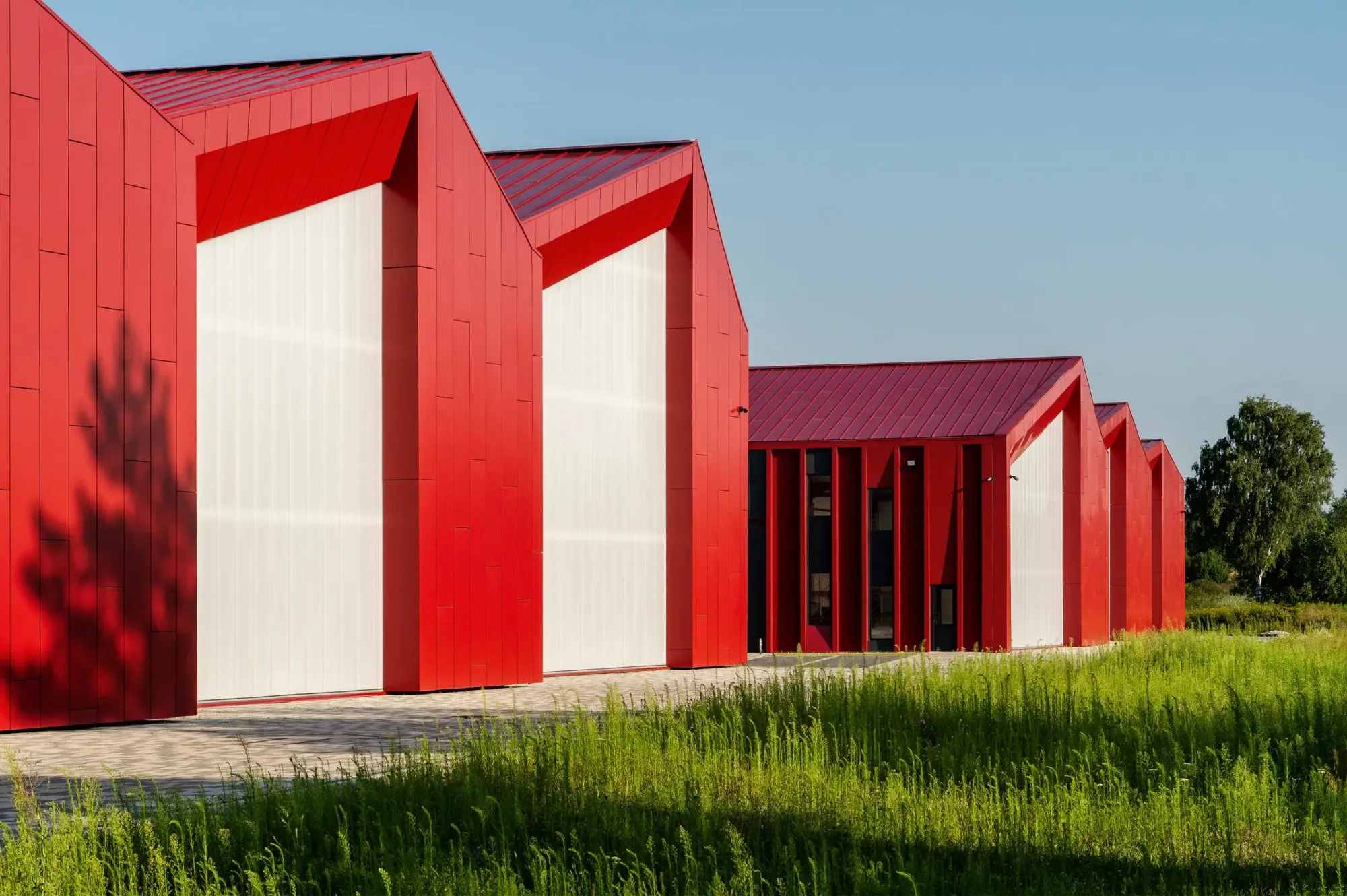 Aranchii Architects Disguise a Ukrainian Logistics Hub as a Village of Red Gabled Houses
