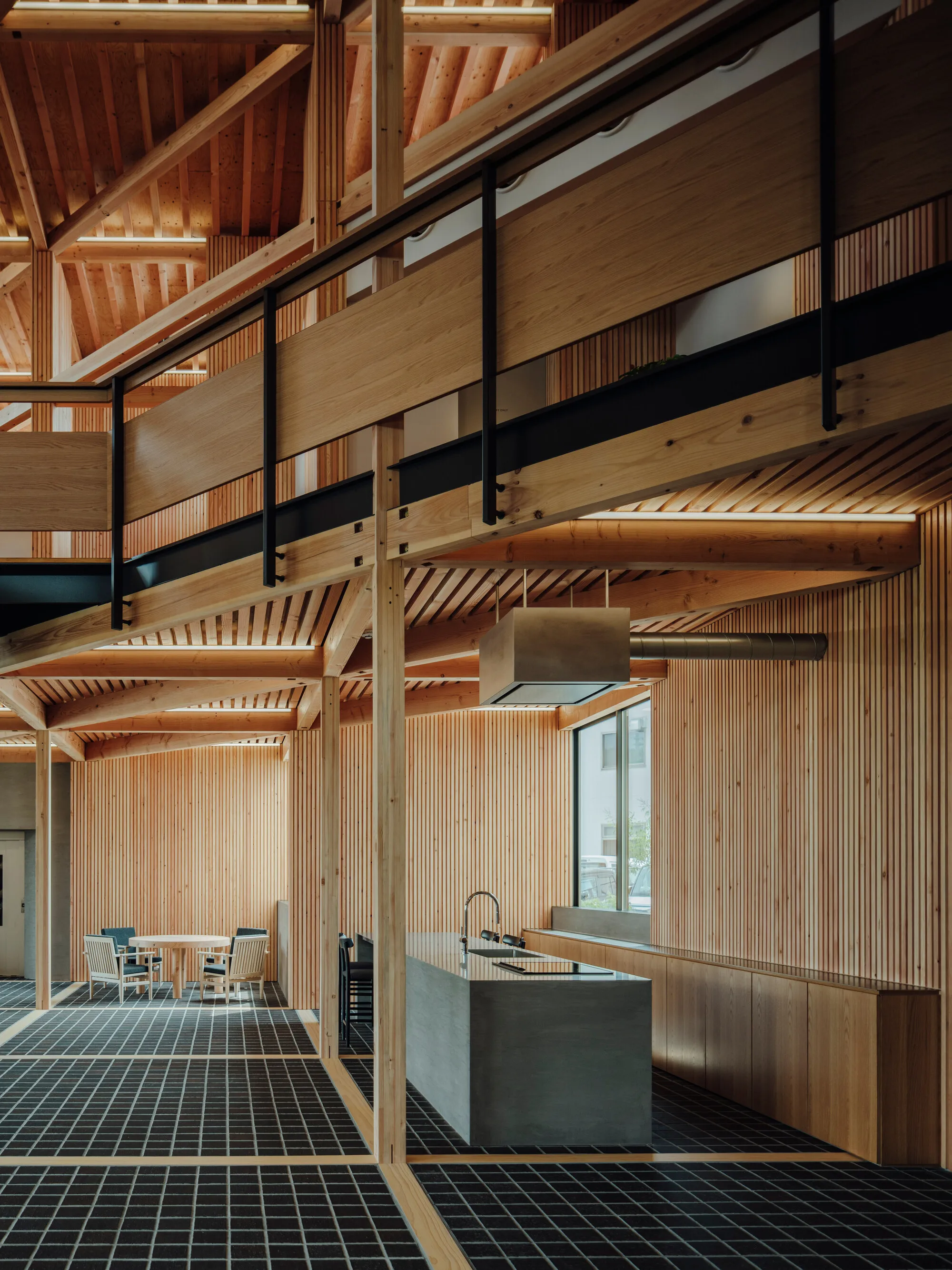 ure LLC Builds a Timber-Framed Suburban Office That Doubles as a Community Living Room in Hiroshima