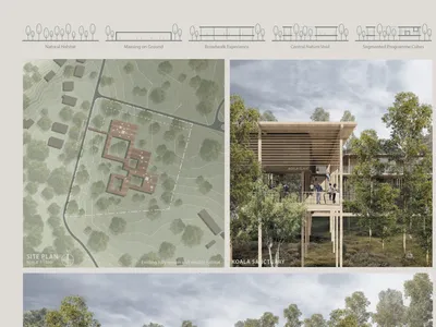 The Koala Pavilion: A Sustainable Architecture Approach to Wildlife Rehabilitation