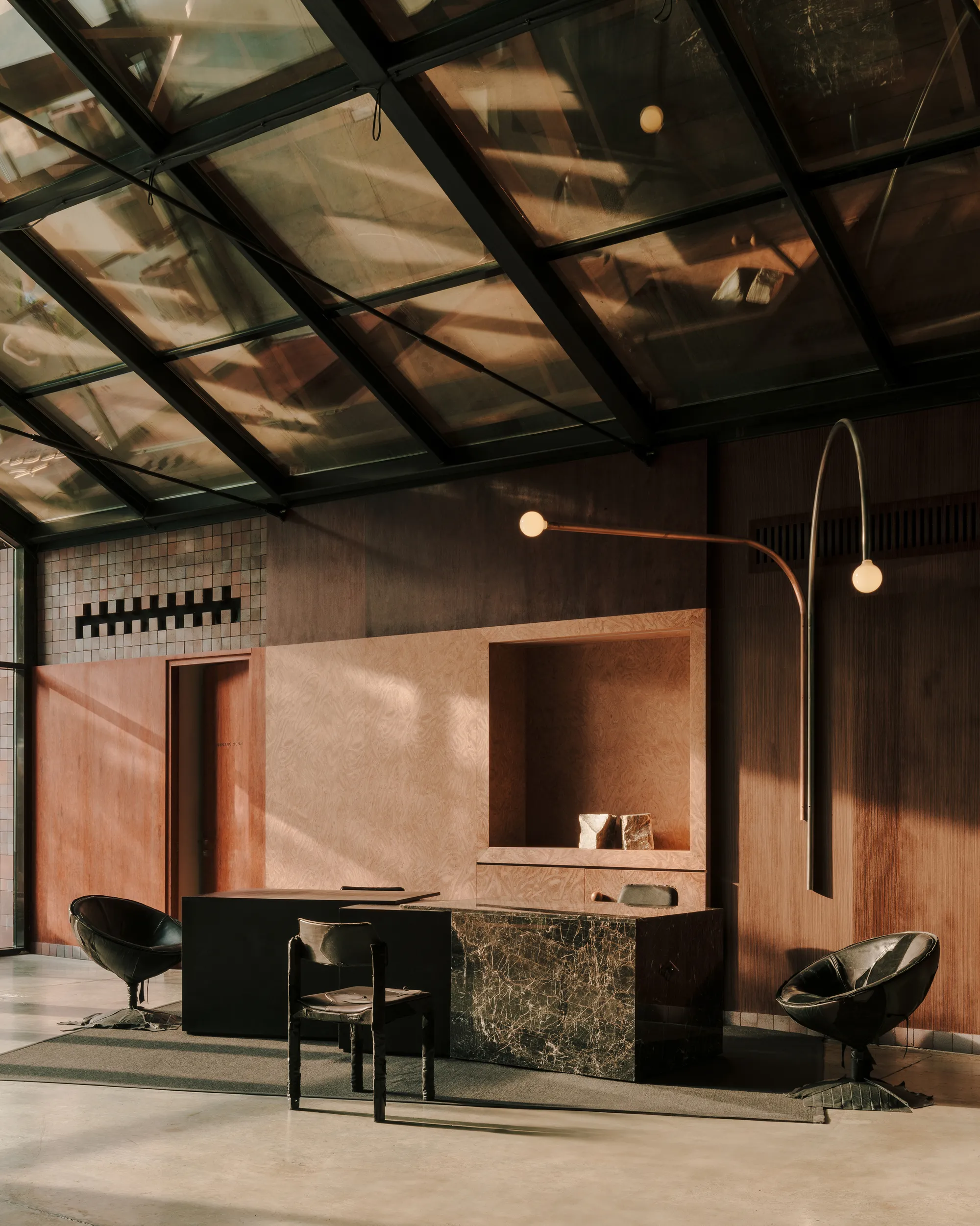 Studio Gypsandconcrete Turns a Georgian Rose Plantation into a Glass Reception Pavilion