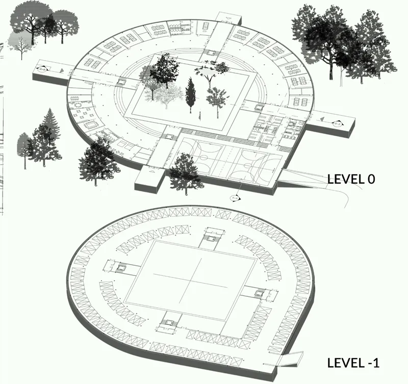 Circular planning and integrated green spaces redefine innovative school architecture through openness, interaction, and community-centered learning.