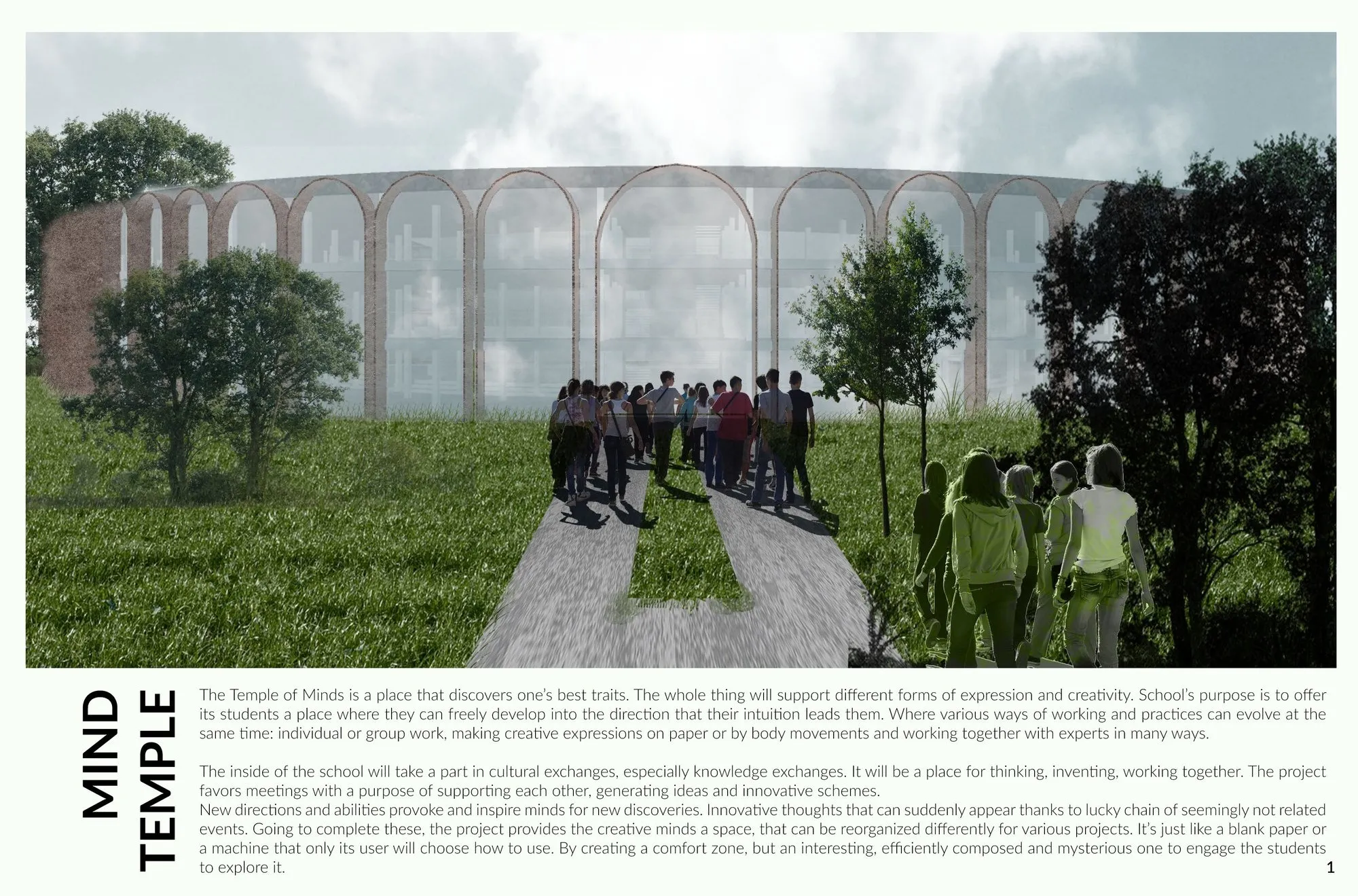 Temple of Minds: Reimagining Innovative School Architecture Through Creativity, Nature, and Human Connection