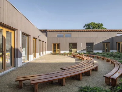 TRACKS Builds a School from Site Earth, Straw, and Five Centuries of Craft in Mordelles