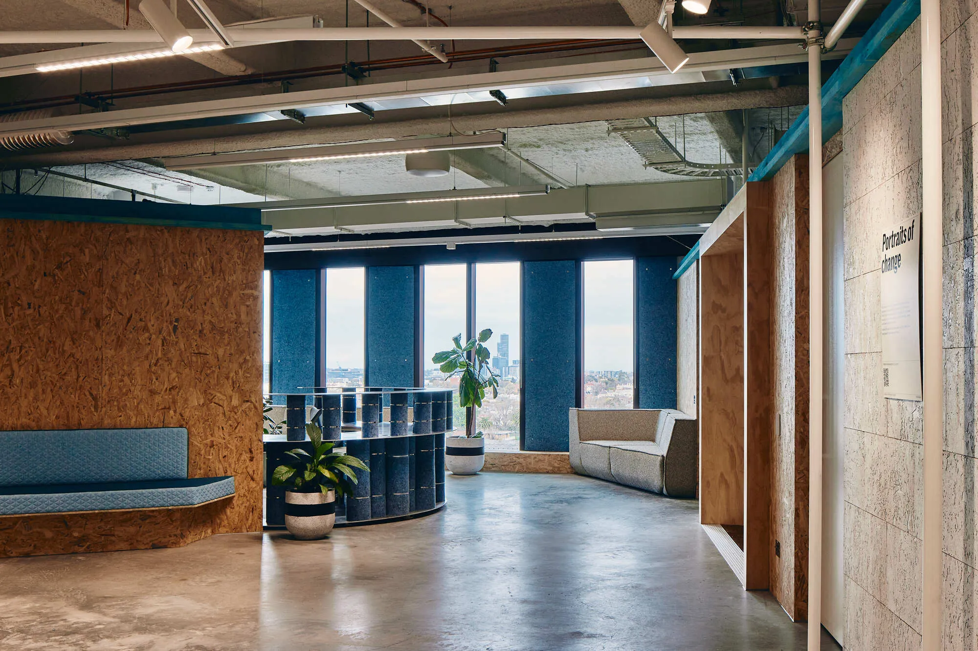 Studio Edwards Builds an Entire Office from Scaffolding, OSB, and Recycled Sailcloth in Melbourne