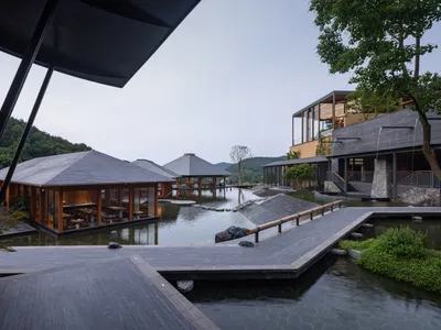 Atelier LAI Scatters a Timber Resort Across a Terraced Anhui Valley