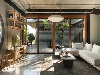 Only Human Translates Traditional Chinese Paintings into a Brick and Concrete House in Bangkok