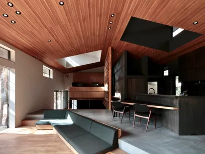 Takeshi Hirobe Architects Carves Six Levels into a Karuizawa Hillside for a Remote Worker's Retreat