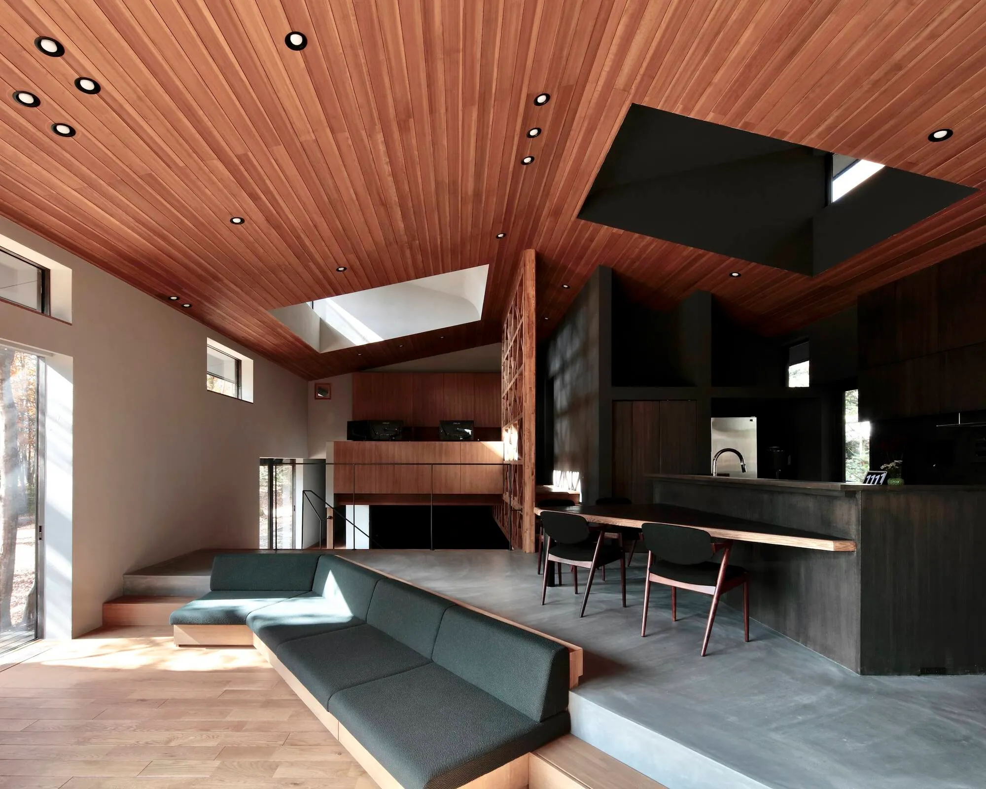 Takeshi Hirobe Architects Carves Six Levels into a Karuizawa Hillside for a Remote Worker's Retreat