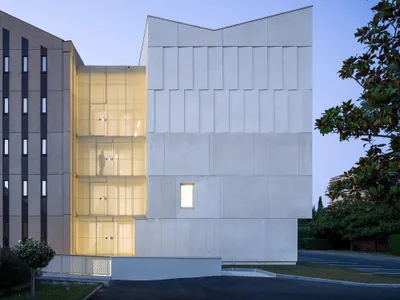 Magnum Architectes Wraps 16 Kilometers of Archives in Stamped Concrete on a Former Convent Site