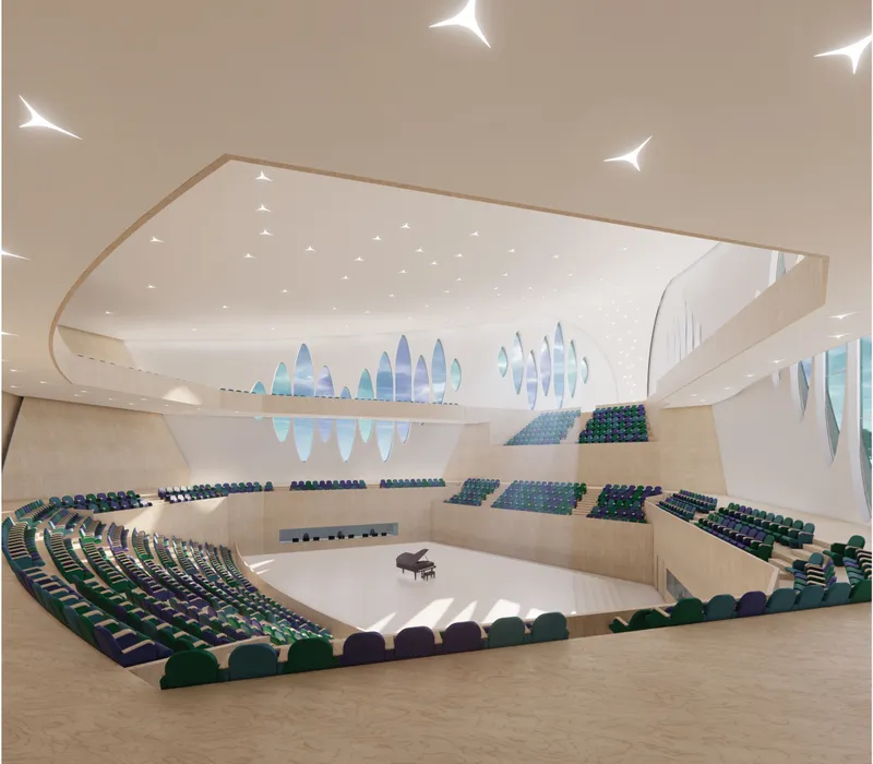 Concert hall designed for immersive acoustic performance