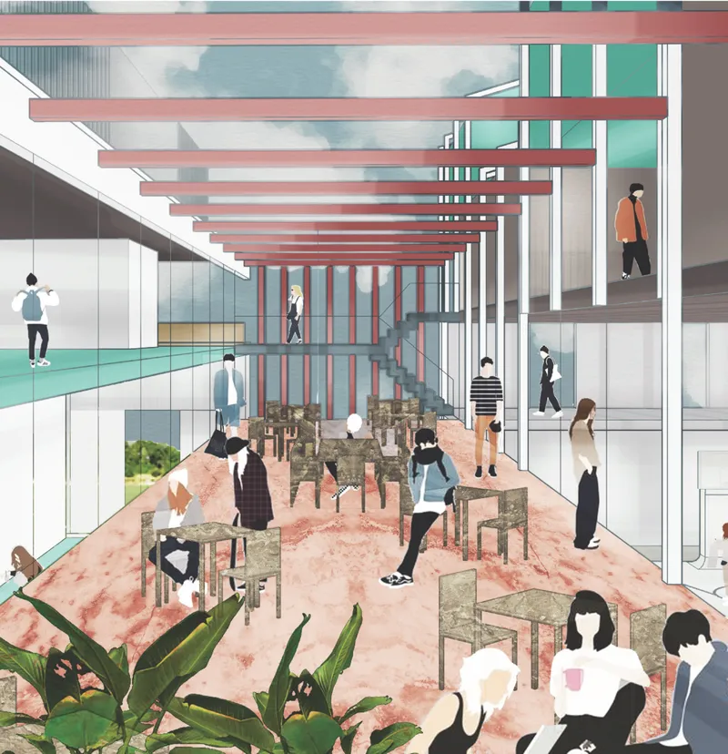 Integrated circulation bridges and rooftop classrooms redefine the future of innovative educational architecture.