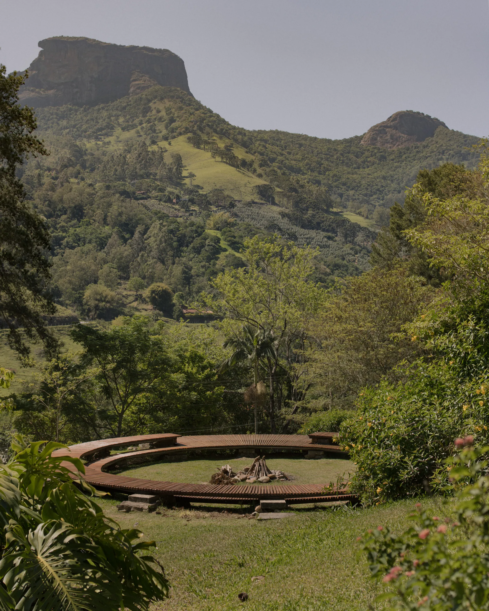 messina | rivas Turns a Bonfire into a Compass on a Brazilian Mountainside