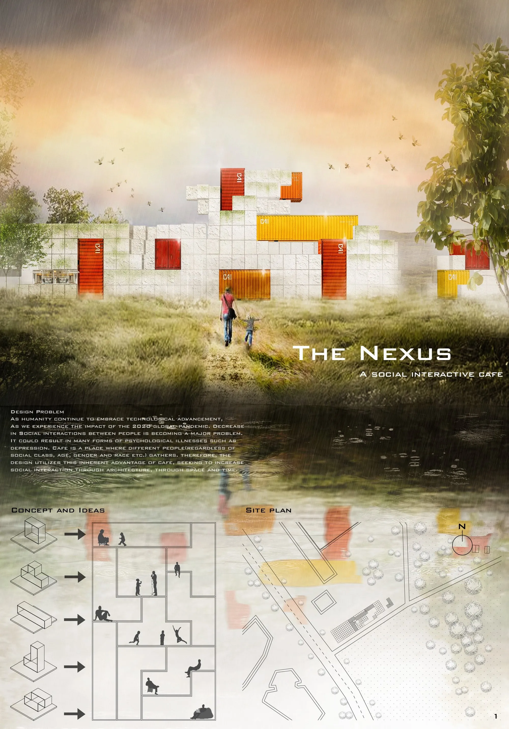 The Nexus – A Modular Container Architecture Cafe Redefining Social Interaction