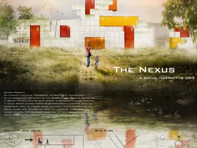 The Nexus – A Modular Container Architecture Cafe Redefining Social Interaction