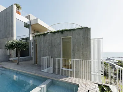 Architecture Saville Isaacs Cascades a Five-Level Concrete Retreat Down the Avoca Beach Hillside