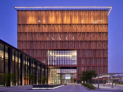 Shape Architecture Practice Wraps Abu Dhabi's Diplomatic Academy in a Veil of Perforated Aluminum