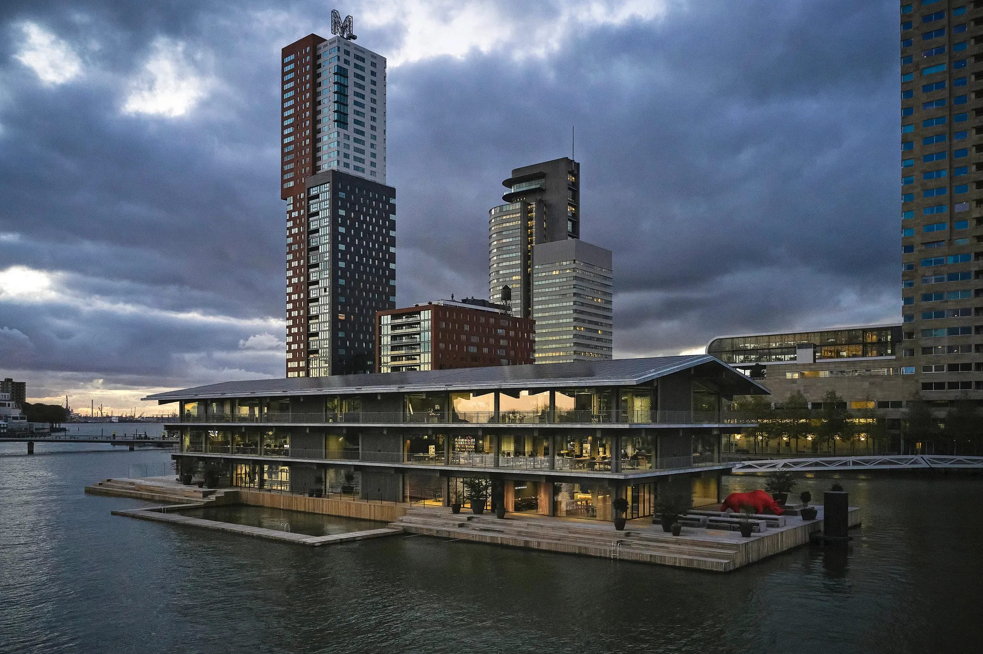 Powerhouse Company Floats a 5,880 Square Meter Office on Rotterdam's Rijnhaven