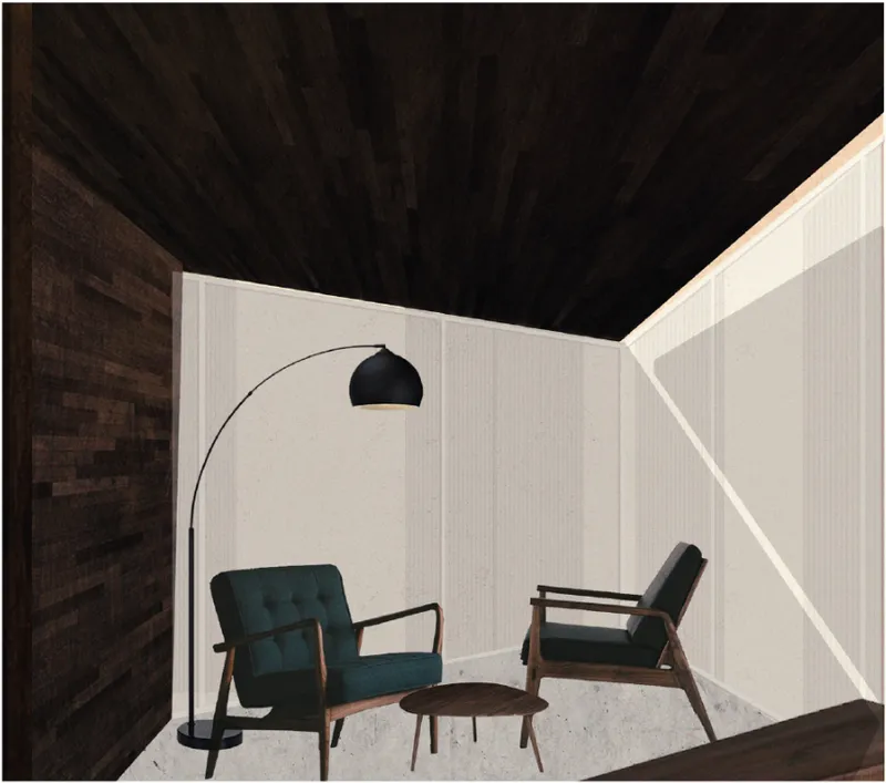 The counselling room offers a quiet and intimate environment designed for emotional support and private conversations.