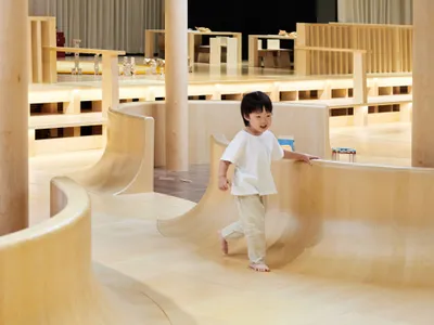 Maumstudio Carves an Undulating Wooden Playground for Seoul's Tokyo Toy Museum