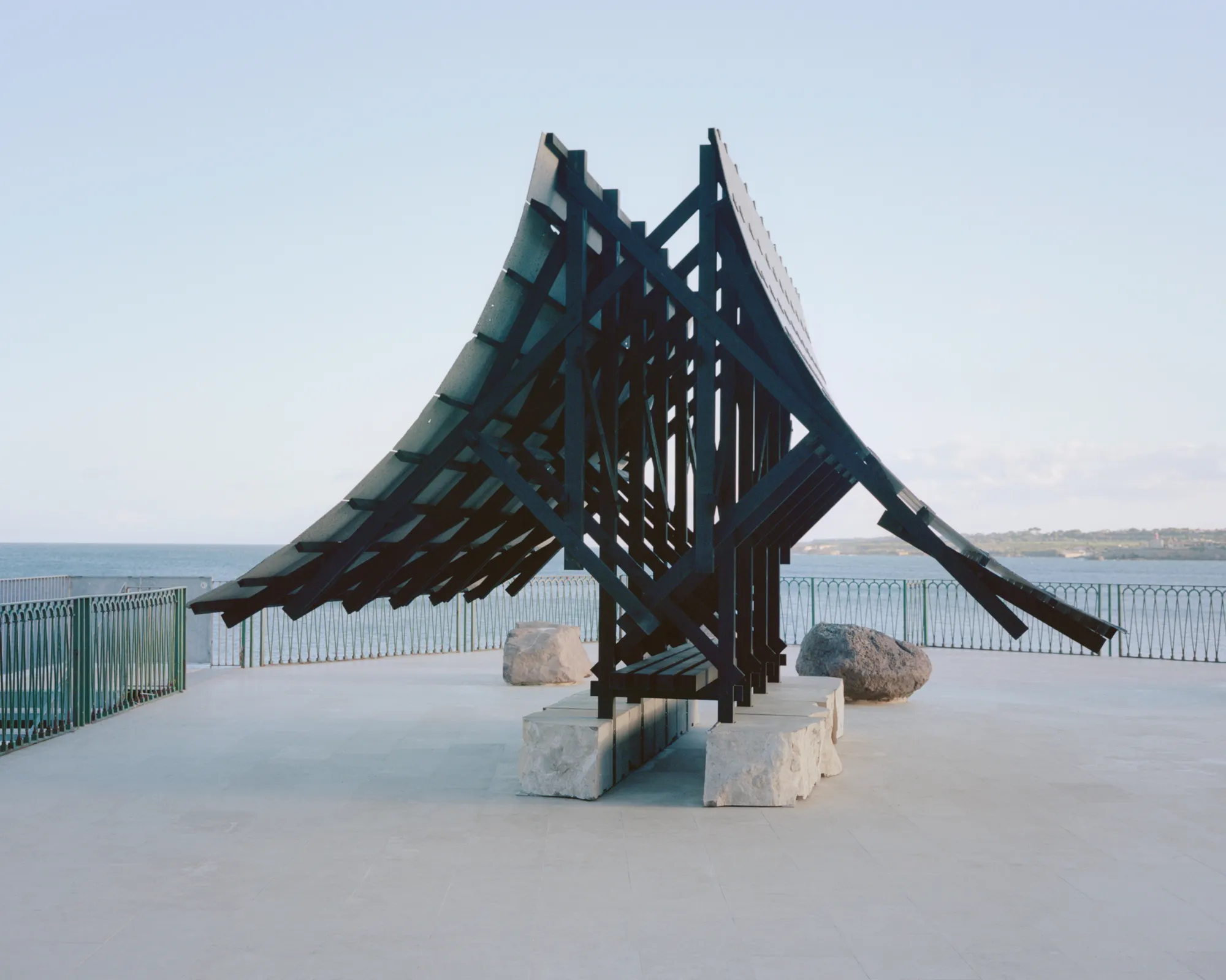 Leopold Banchini Architects Plants a Timber Pavilion on the Sicilian Waterfront