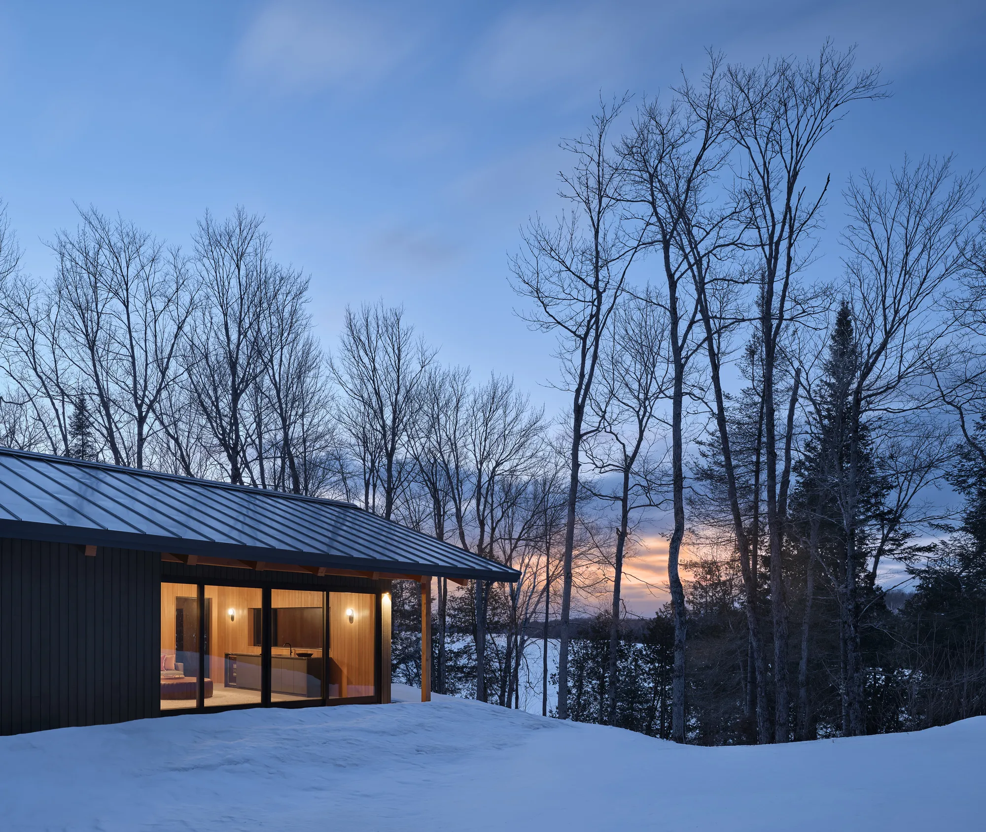 Dubbeldam Architecture + Design Places an Off-Grid Clubhouse at the Edge of an Ontario Solar Clearing
