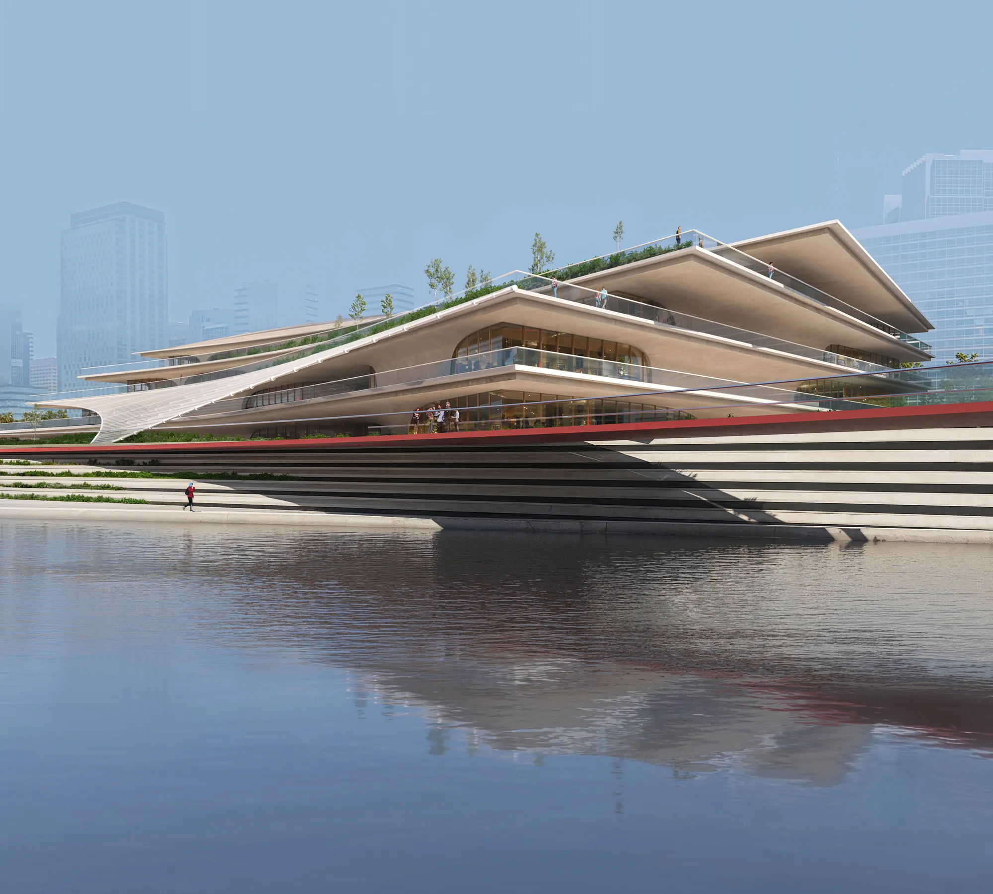 ZHA's Hangzhou Waterfront Bends Urbanism to Water