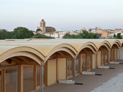 BOS Arquitectes Shelters a Mallorcan Nursery School Under Undulating Timber Vaults