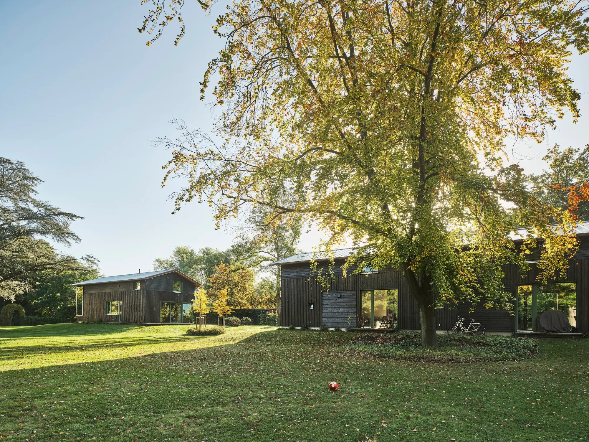 Felix Brinkhege Rebuilds a Royal Estate in Bremen as Seven Houses Disguised as Farm Buildings