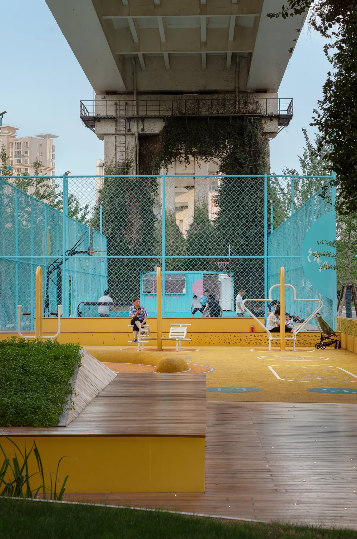 VIASCAPE Design Transforms the Underside of a Shanghai Light Rail into a Technicolor Public Park