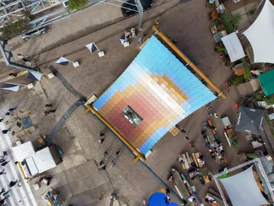 V8 Architects Builds a Giant Solar-Powered Beach Chair for Dutch Design Week