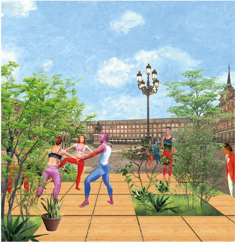 Art Oasis transforms public plazas into immersive cultural landscapes through sustainable urban architecture.