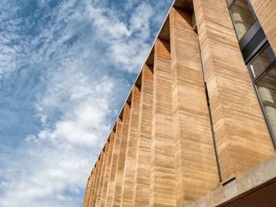 Adjaye Associates Builds Its West African Headquarters from Rammed Earth and a 26-Meter Cantilever