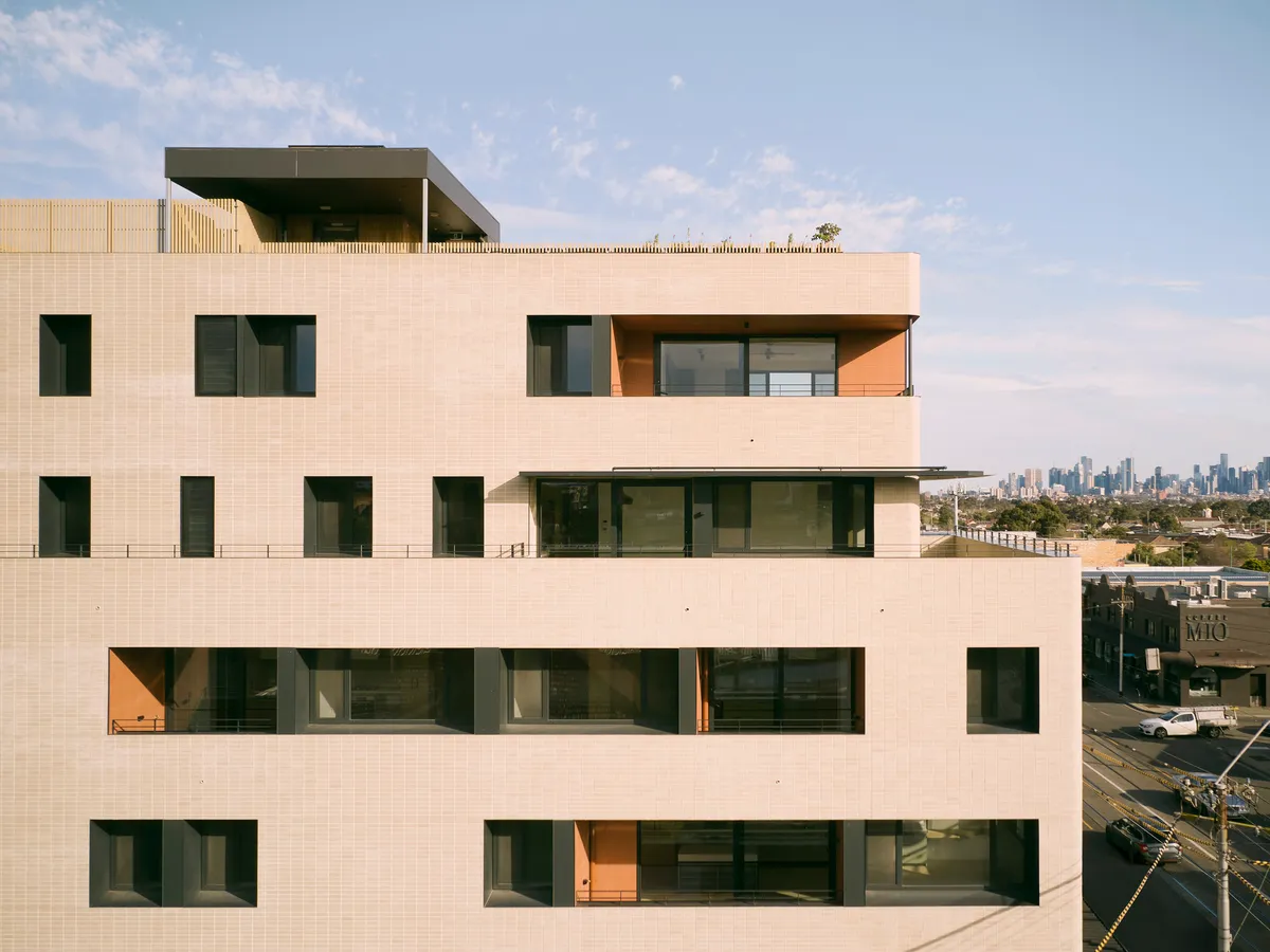 Gardiner Architects Stacks Thirteen Unique CLT Apartments on a Melbourne High Street