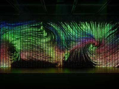 YOD Group Wraps a 1,500-Seat Event Hall in 28 Tons of Suspended Brick Near Lviv