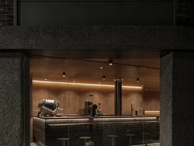 Studio Motif Carves Warmth from Concrete in a 76-Square-Meter Seoul Coffee Shop