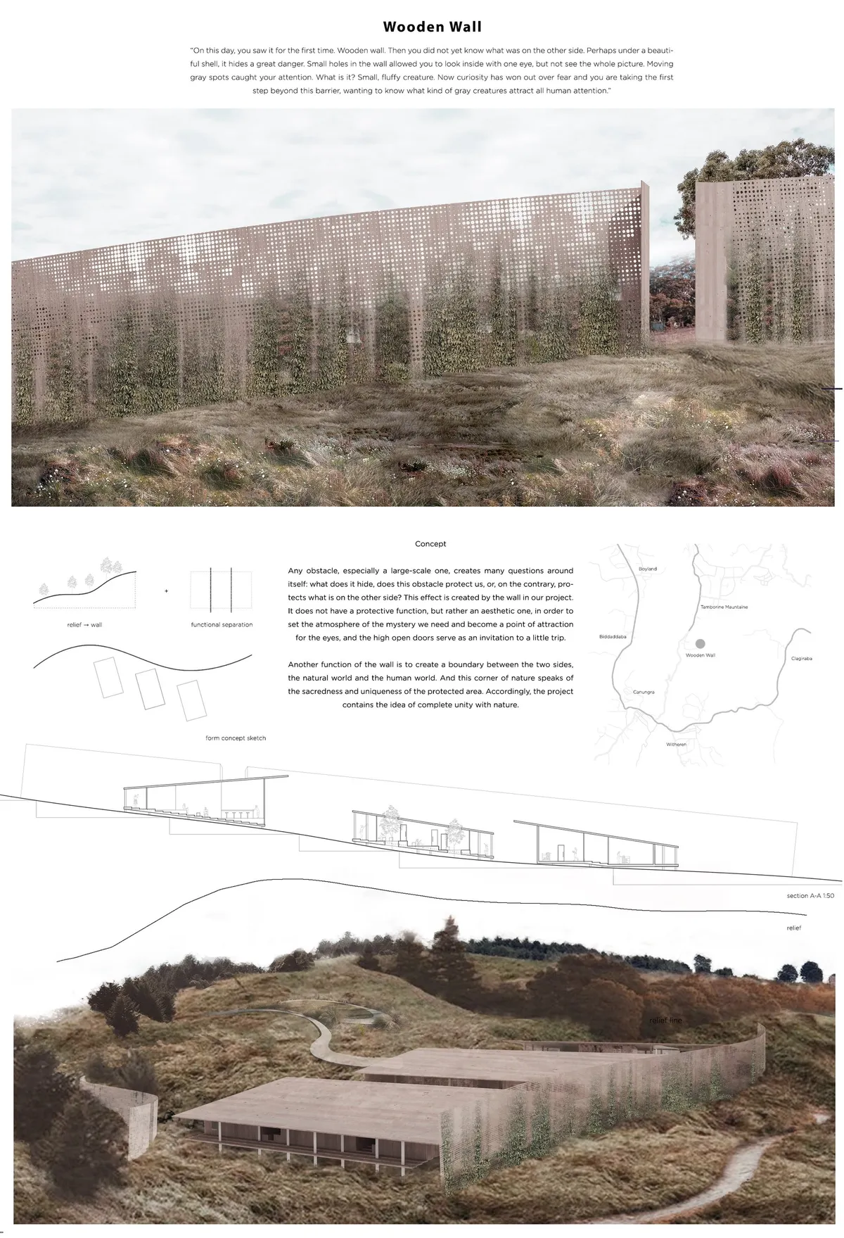 Wooden Wall: A Sustainable Wildlife Architecture Project Protecting Koalas in Queensland